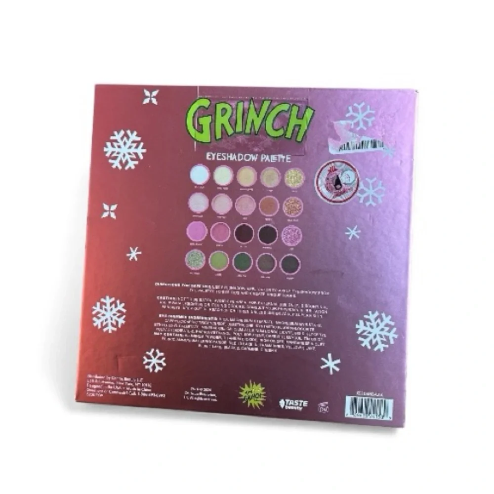 Grinch Eyeshadow Palette with Pink and Green Design Halloween